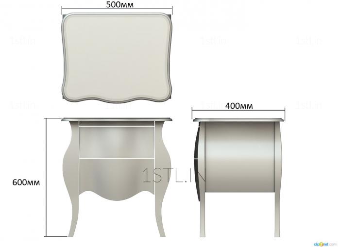 Stand (TM_0117) 3D model for CNC machine